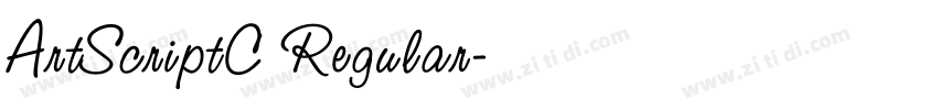 ArtScriptC Regular字体转换